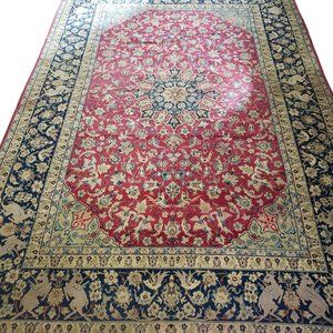 Extra Large Persian Rug, 10x15, Hand Knotted Oriental Carpet, Bohemian Decor